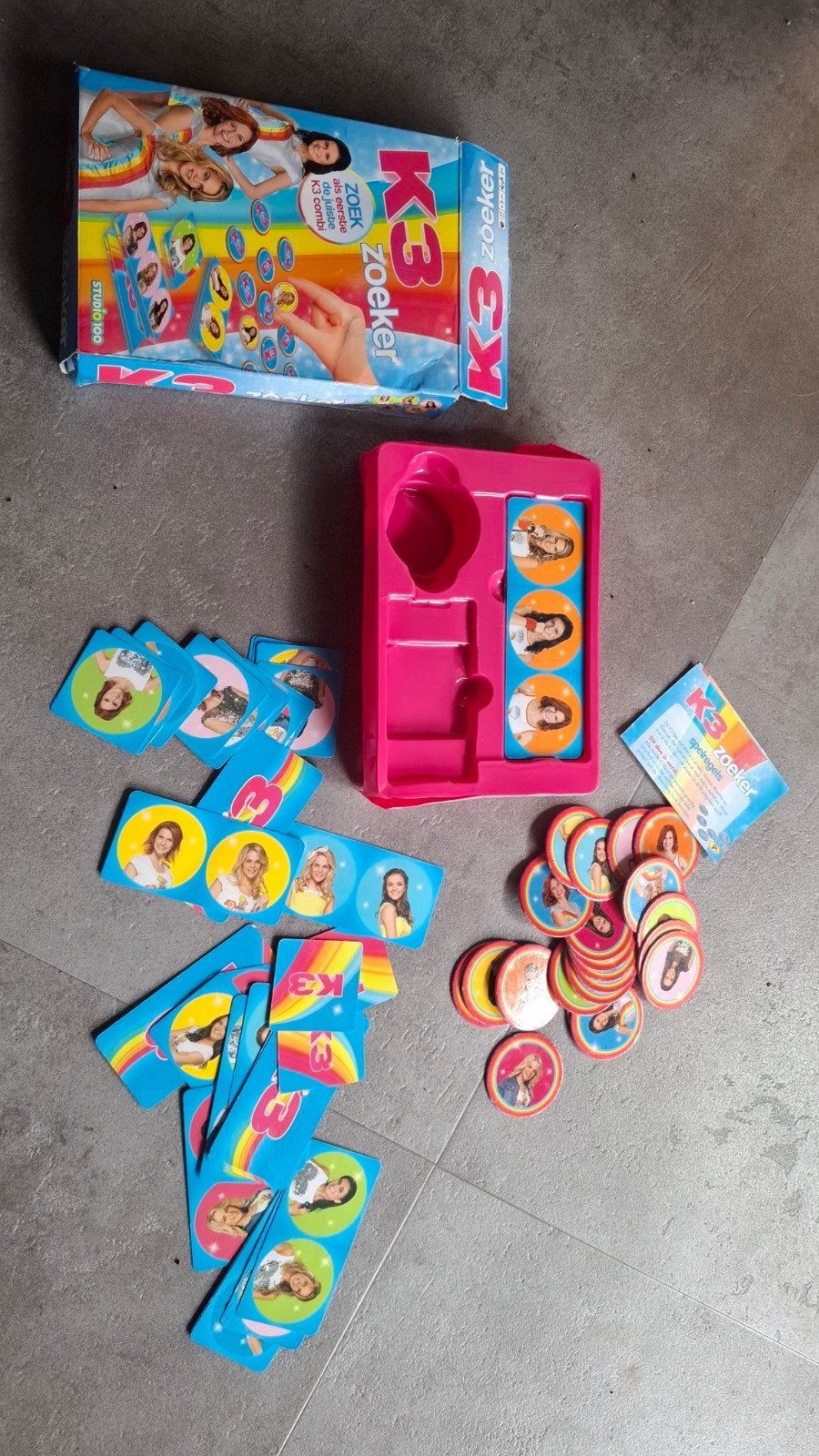 K3 Zoeker Spel - Studio 100, Een of twee spelers, Ophalen of Verzenden, Gebruikt, Studio 100