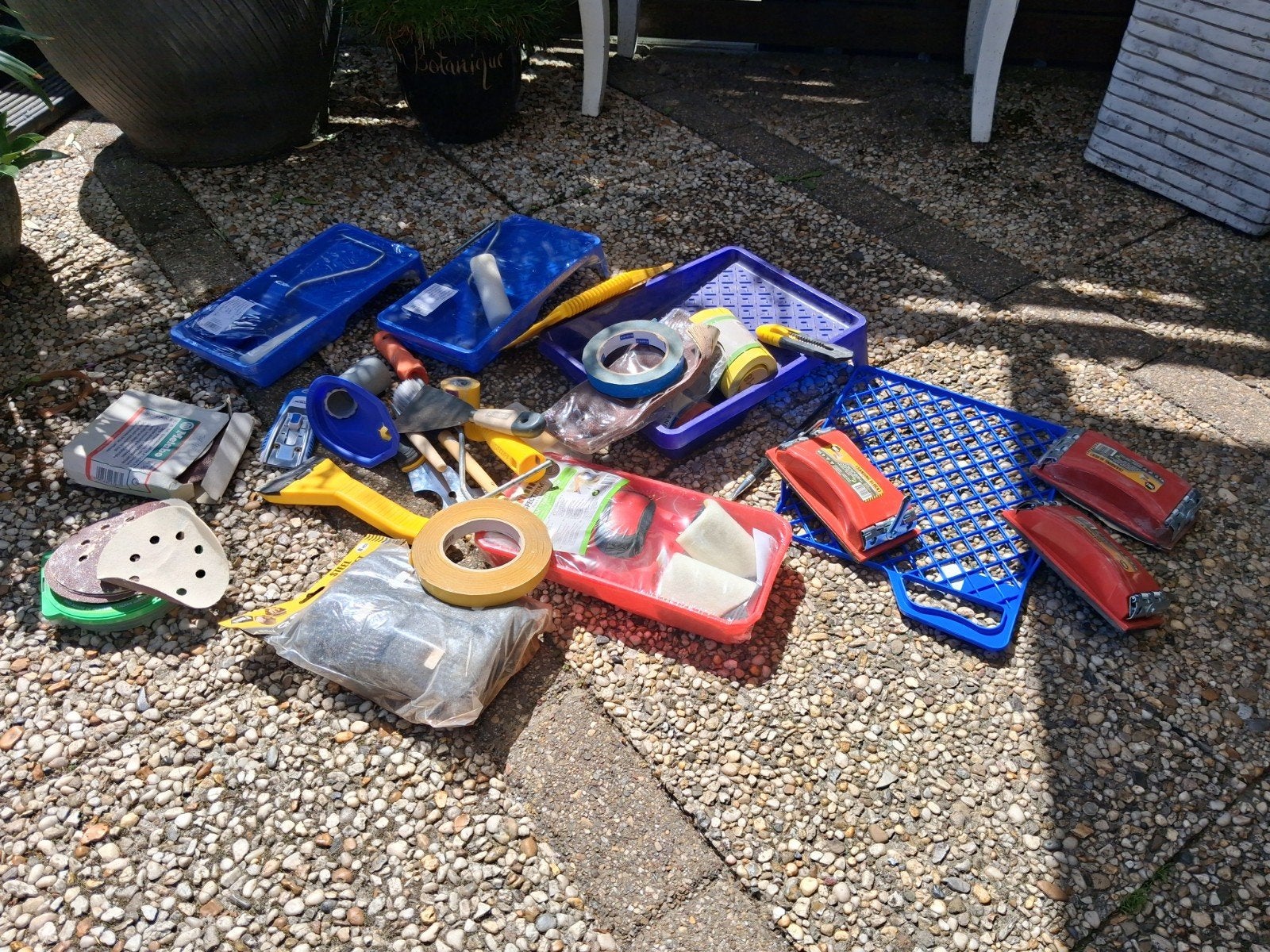 Verf schilder set, Ophalen