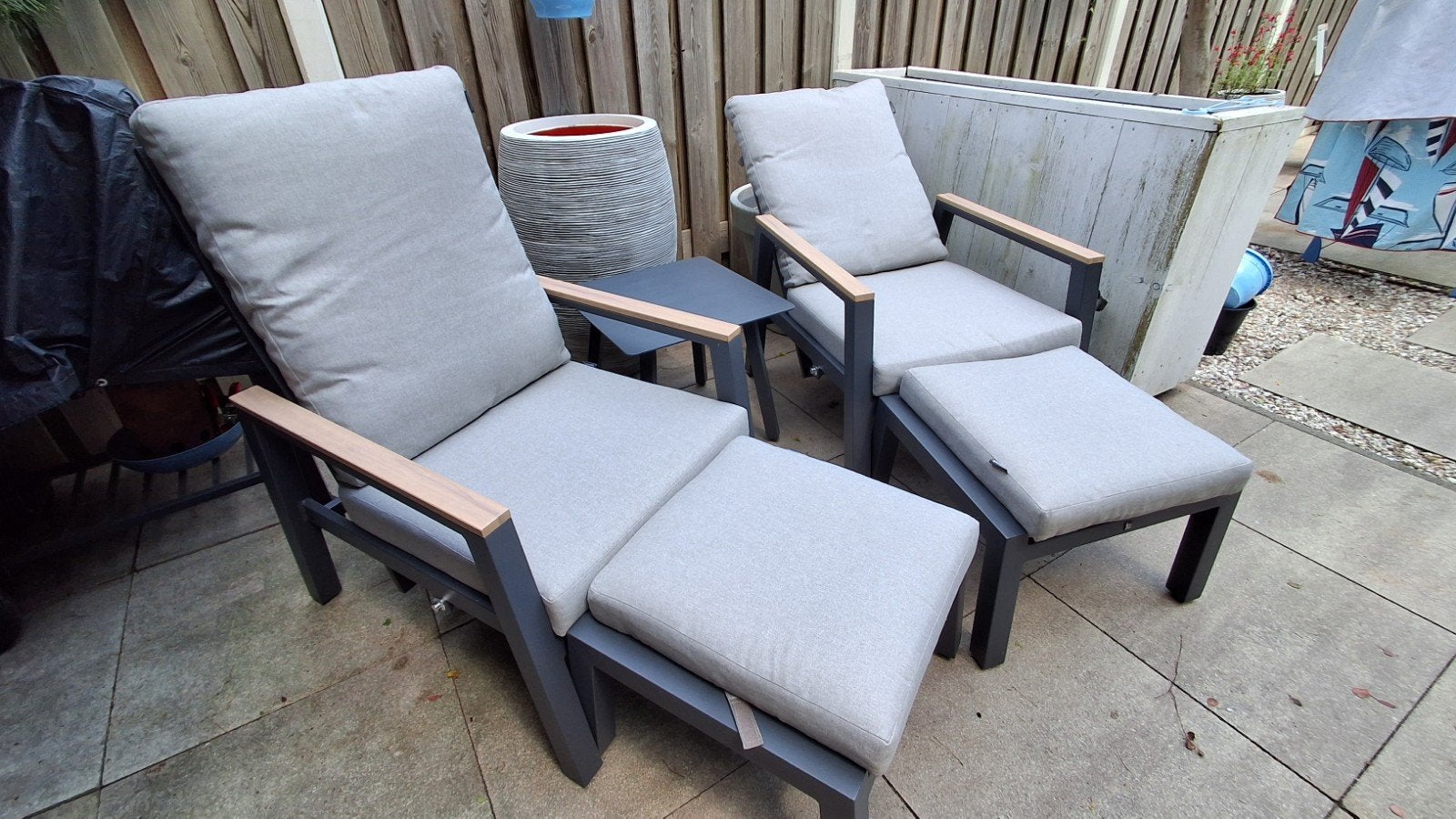Intratuin relax stoelen., Tuin en Terras, Ophalen, Zo goed als nieuw, 2 zitplaatsen