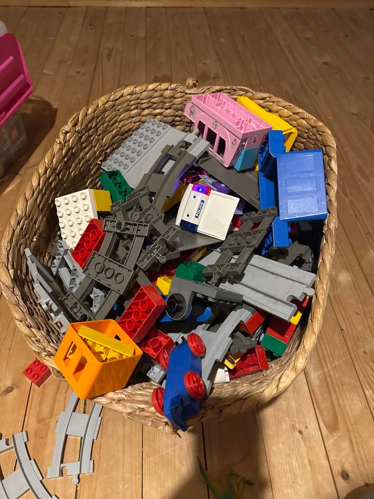 Grote mand vol Duplo - Uren speelplezier!, Kinderen en Baby's, Speelgoed | Duplo en Lego, Gebruikt, Inclusief extra onderdelen
