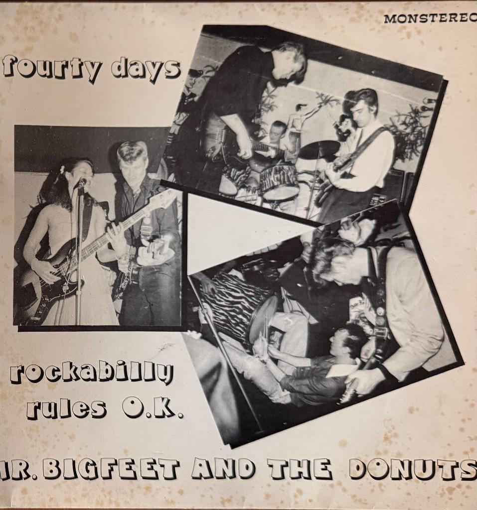 Mr. Bigfeet and the Donuts (rockabilly) 45t single., Verzenden, Zo goed als nieuw, Overige formaten
