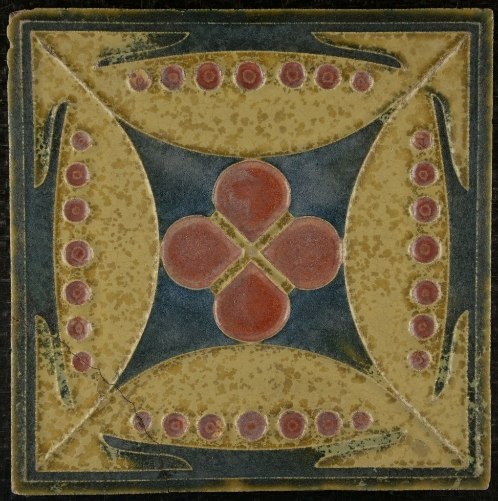 Porceleyne Fles Delft Moors Decor Tegels 2x Groot formaat, Antiek en Kunst, Ophalen of Verzenden