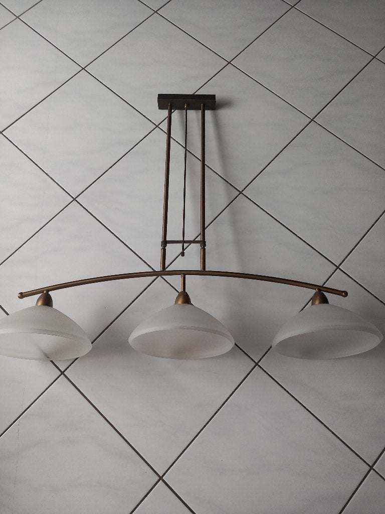 Hanglamp Van de Heg met dimmer, Ophalen, Zo goed als nieuw, Glas, 75 cm of meer