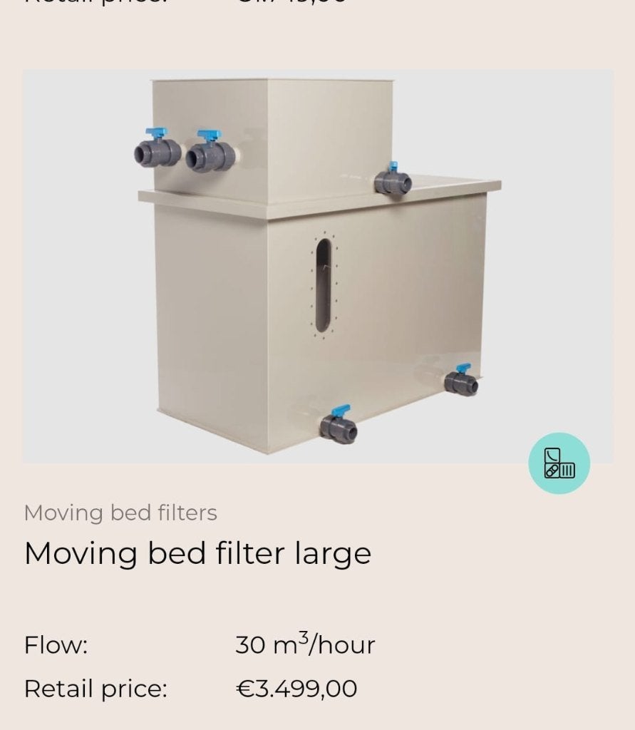vijver  Pompgevoerde zeeffilter Bewegend bed en mattenkamer, Tuin en Terras, Vijver-toebehoren, Ophalen, Gebruikt, Vijverfilter
