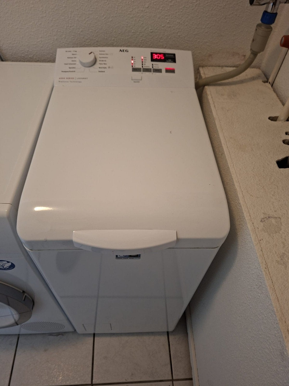 AEG Lavamat ProSense 6000 Serie Bovenlader Wasmachine, Witgoed en Apparatuur, Wasmachines, Gebruikt, Bovenlader, 85 tot 90 cm