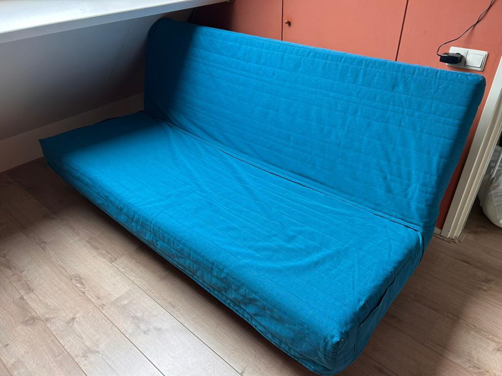 Ikea slaapbank, Huis en Inrichting, Slaapkamer | Slaapbanken, Ophalen, Gebruikt, Tweepersoons, 140 cm