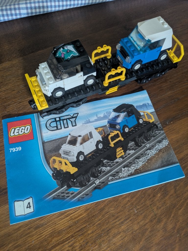 Lego CITY 7939 wagon met 2 auto's, Verzenden, Lego, Overige typen, Inclusief instructies