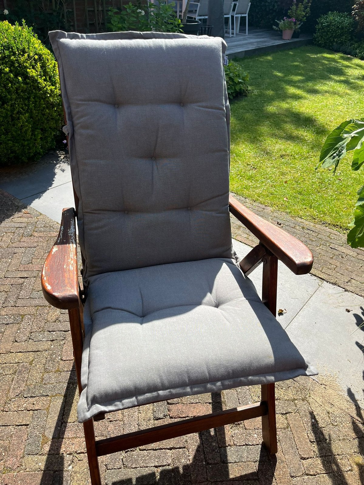6 Hartman tuinkussens grijs, Tuin en Terras, Tuinmeubel-accessoires, Ophalen, Gebruikt