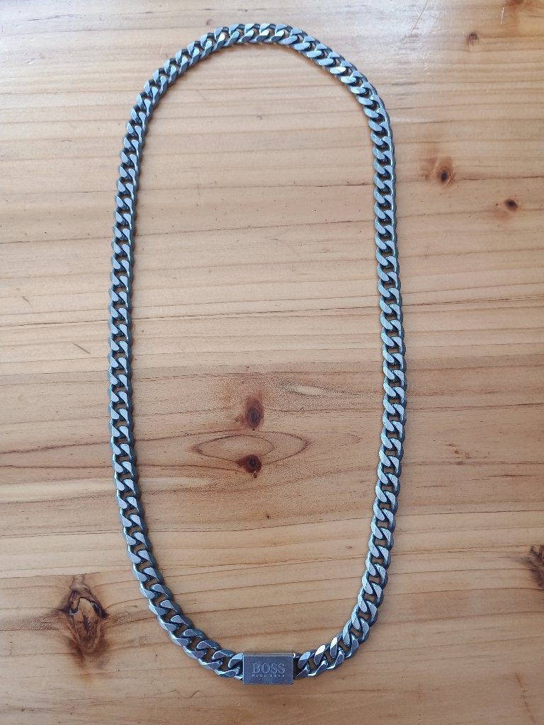 Hugo Boss ketting, RVS, Overige merken, Staal, Gebruikt, Staal