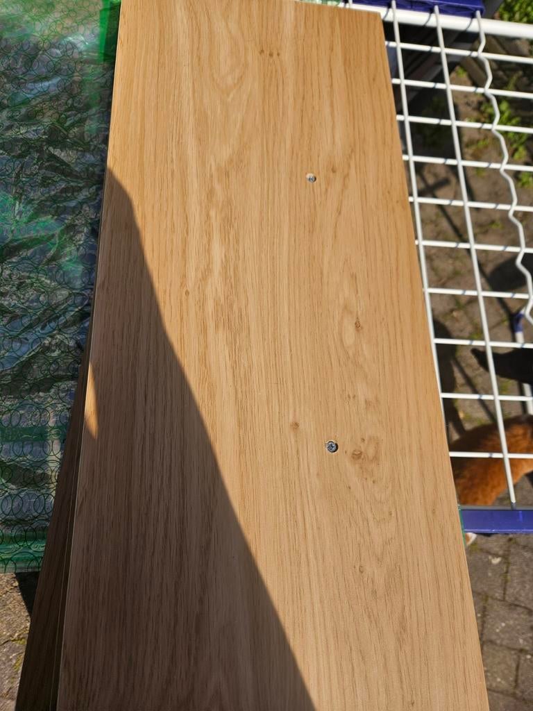 Houten planken met metalen beugels, Ophalen of Verzenden