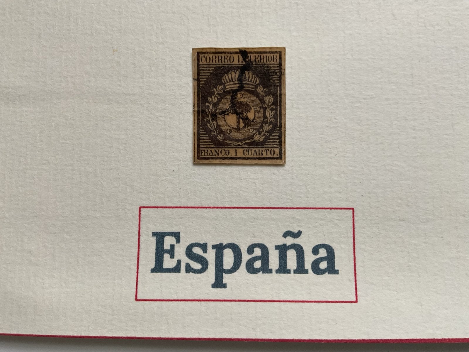 Spanje - 1853 Wapenschild van Madrid, Postzegels en Munten, Ophalen of Verzenden, Gestempeld