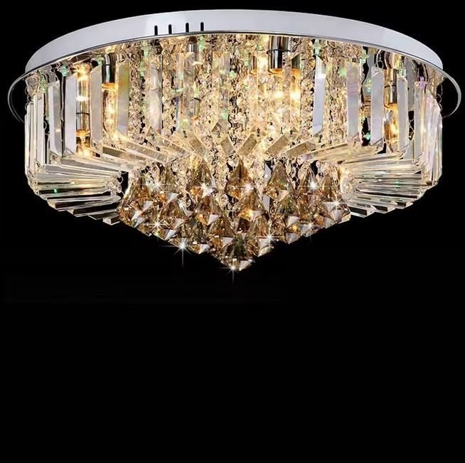 Exclusieve Chique LED-kristallen Kroonluchter. Eye-Catcher!, Ophalen of Verzenden, Nieuw, Glas