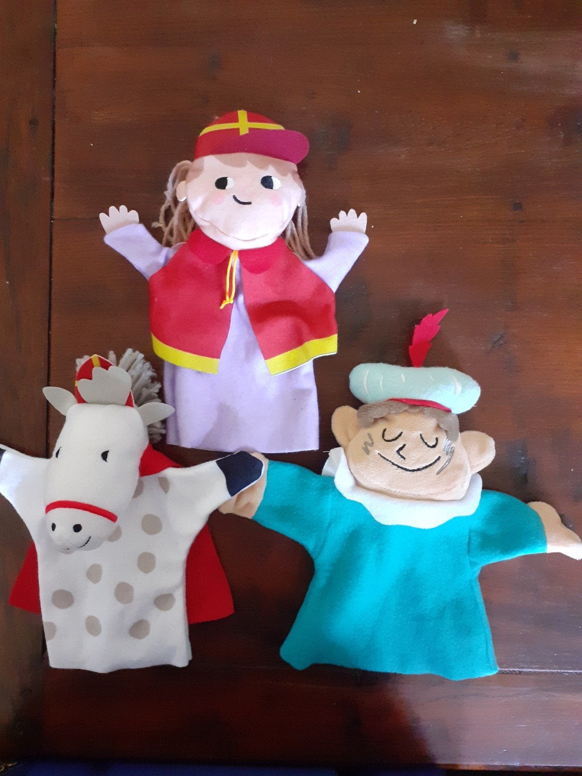Sinterklaas handpoppen poppenkastpoppen, Ophalen of Verzenden, Zo goed als nieuw, Pop