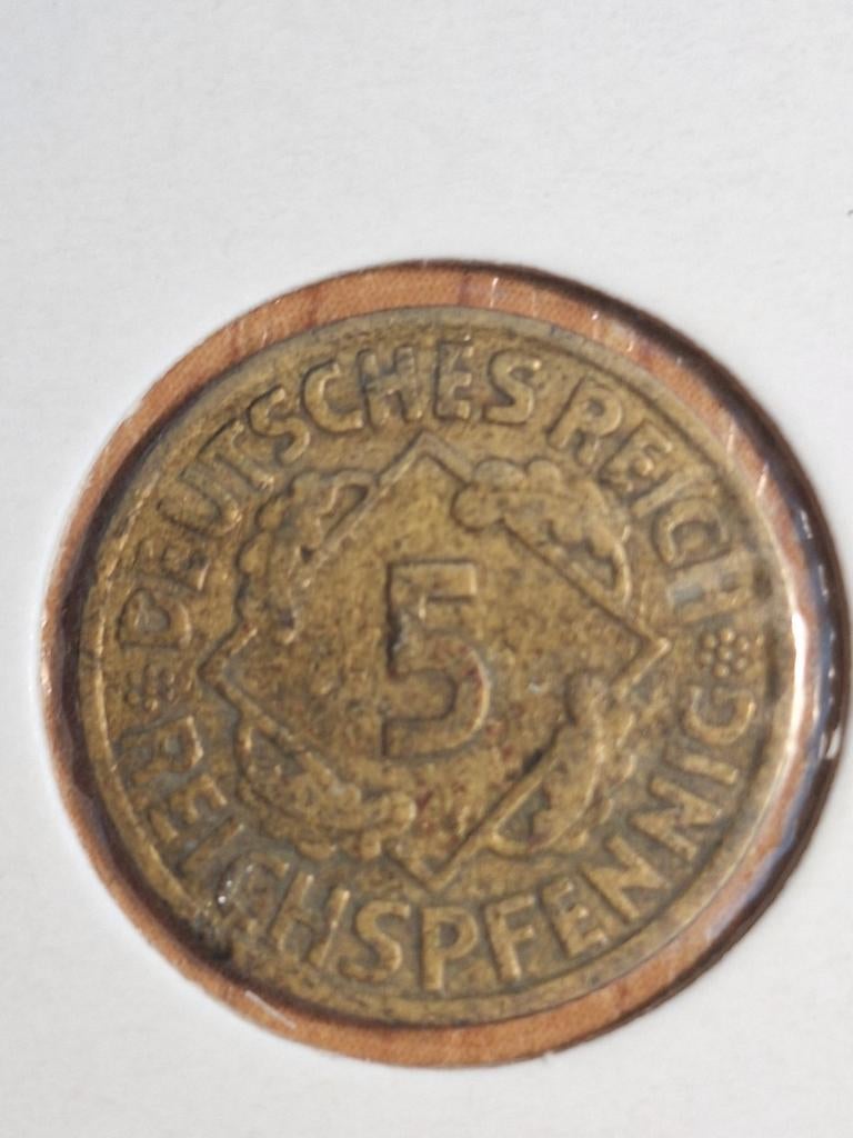 DUITSLAND 5 G reichspfenning 1925 (#114), Ophalen of Verzenden, Duitsland, Losse munt