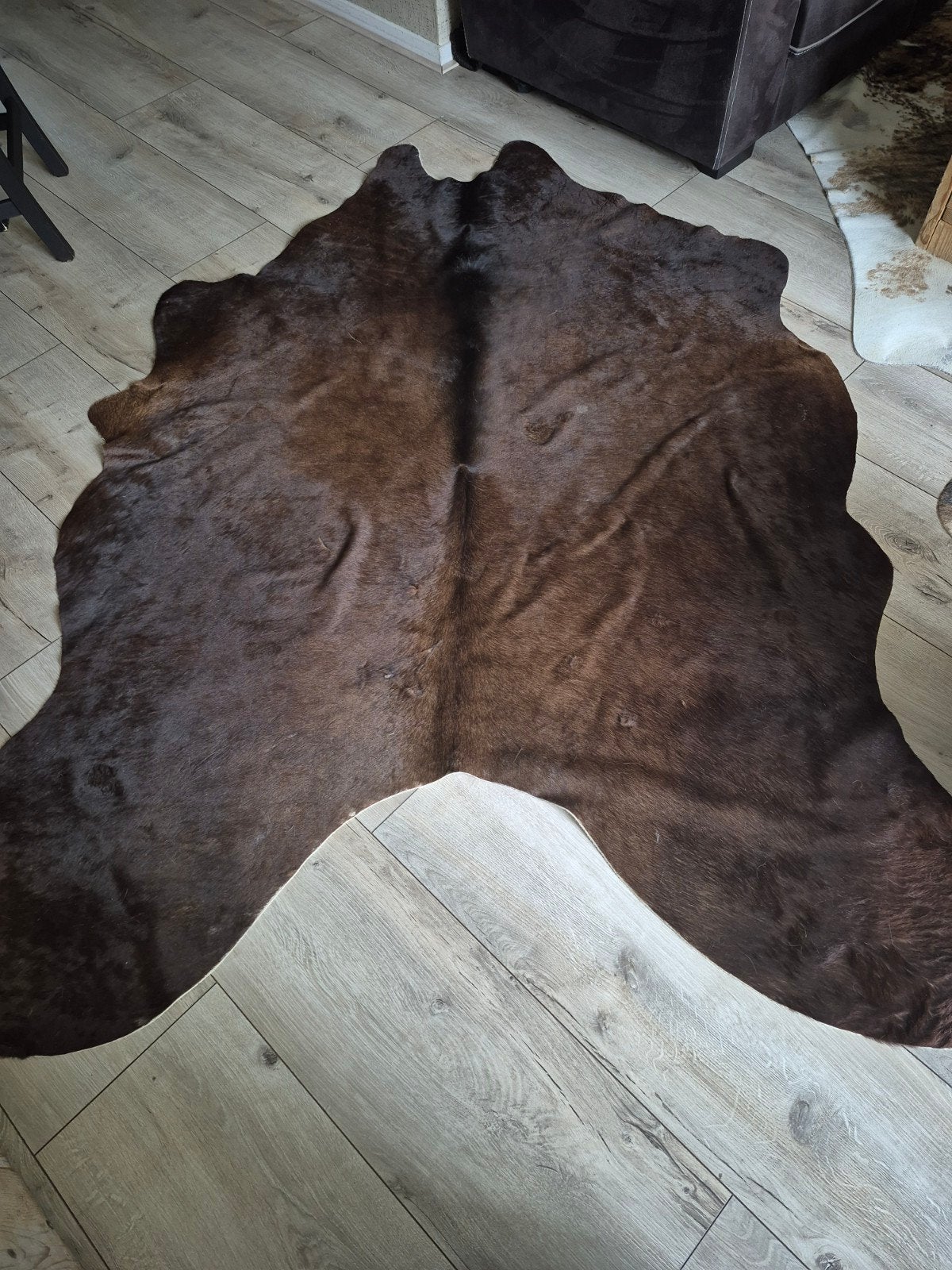 mooie bruine koeienhuid kleed, Ophalen, Rechthoekig, 200 cm of meer, 150 tot 200 cm