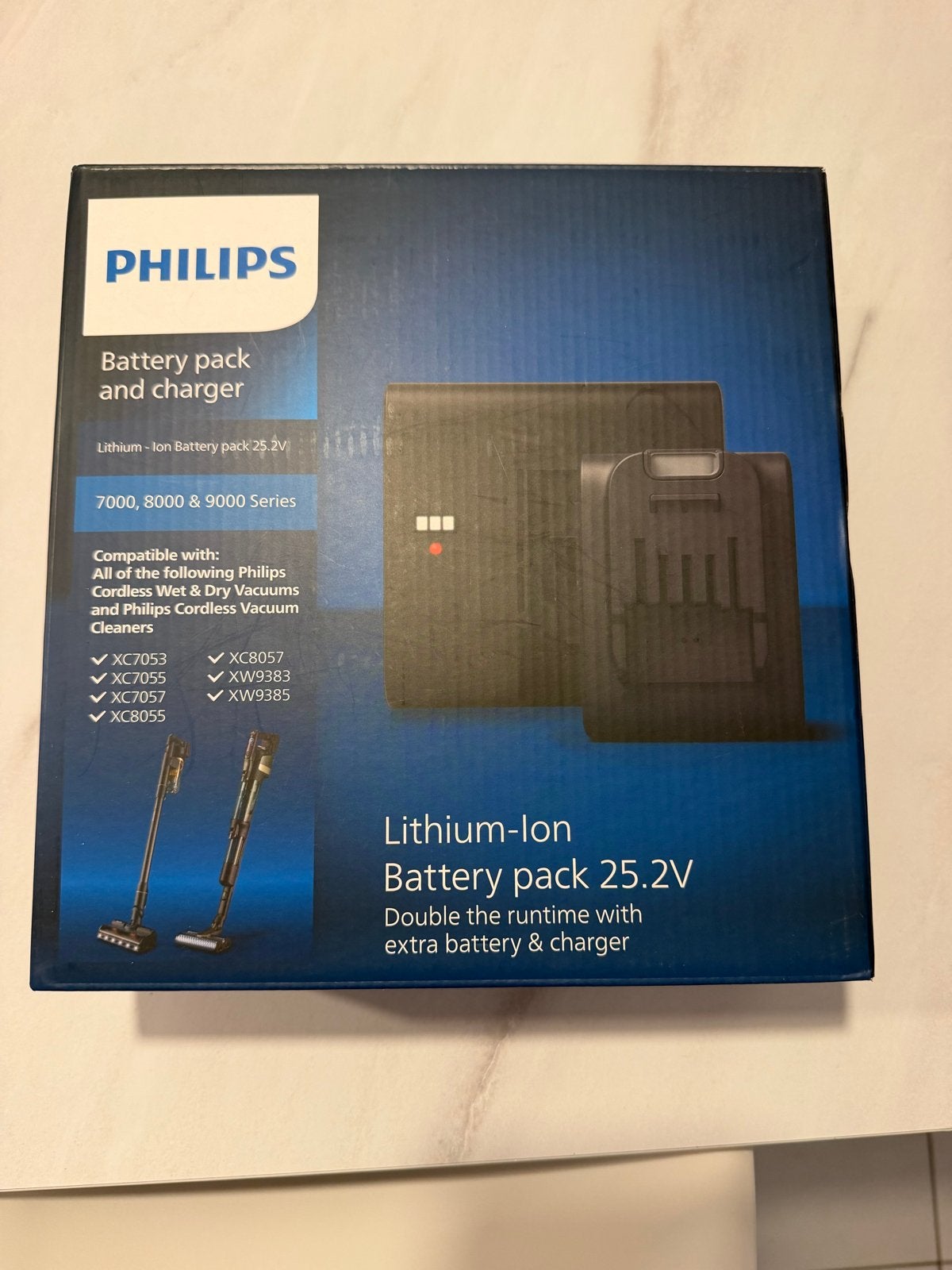 Philips Lithium-ion accupack 25.2V met lader, Ophalen, Nieuw