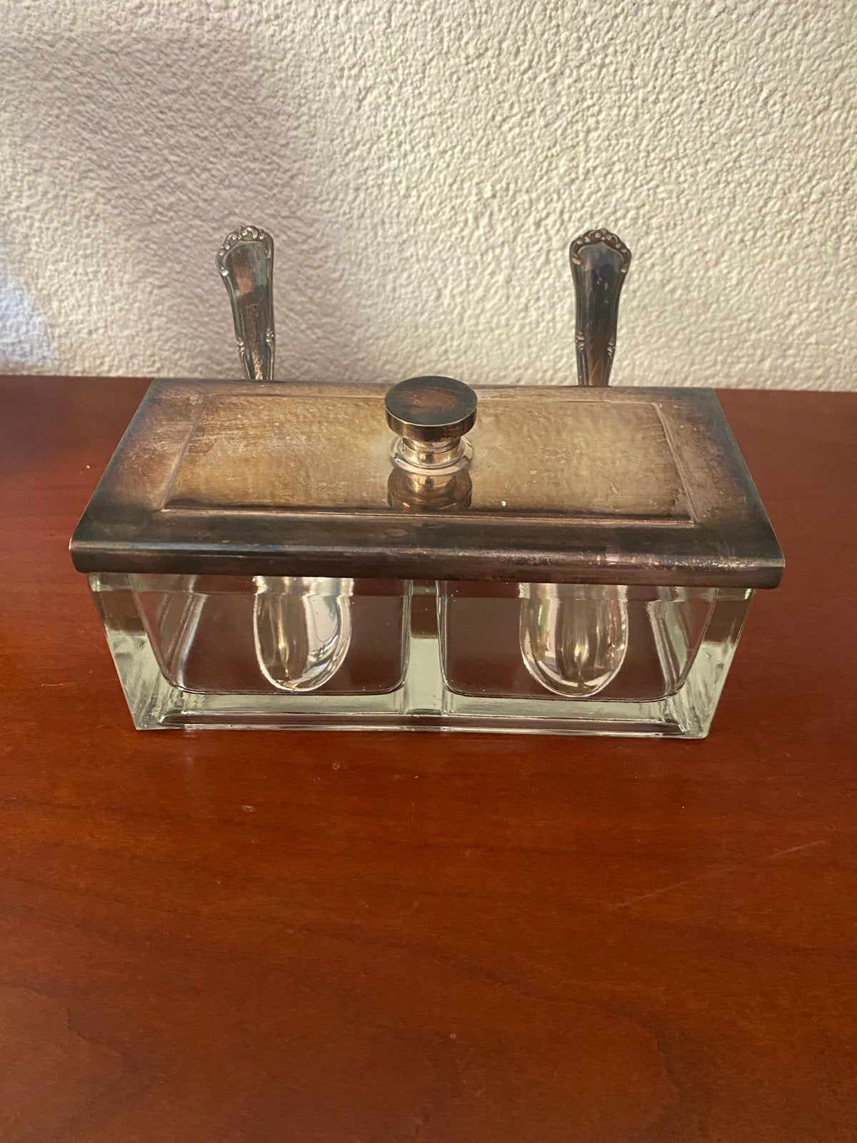 Art Deco glazen kruiden- of jampot.Wellner DRP 1930, Ophalen of Verzenden