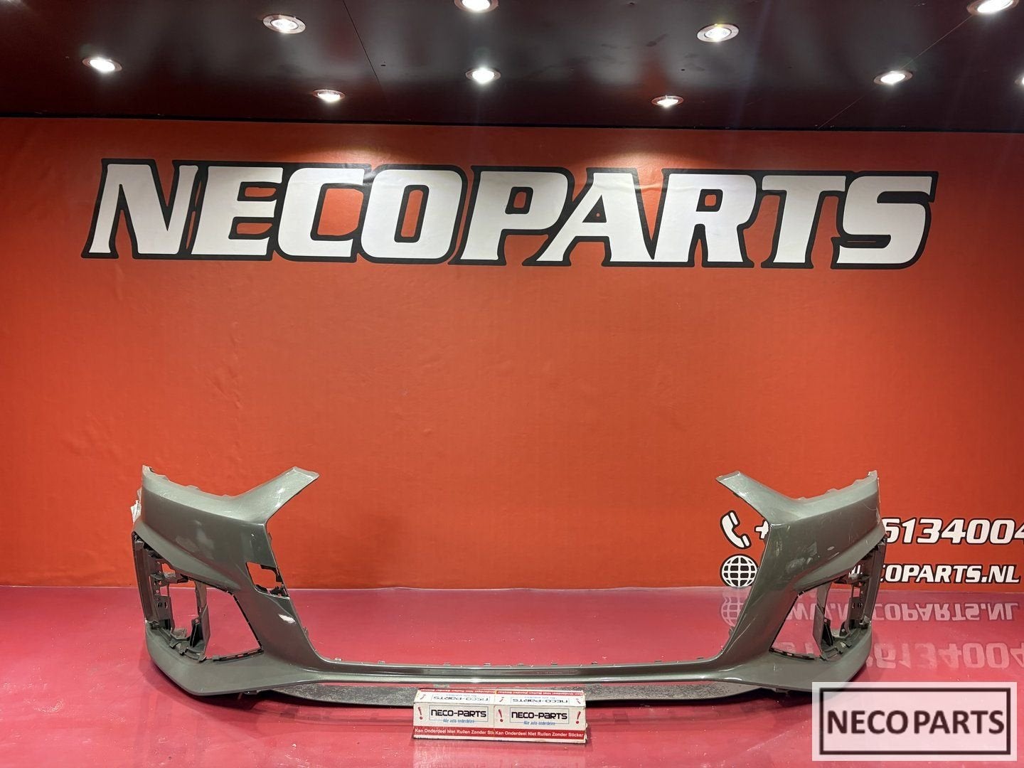 AUDI A5 S LINE VOORBUMPER GRIJS ORIGINEEL, Gebruikt, -, Voor, -