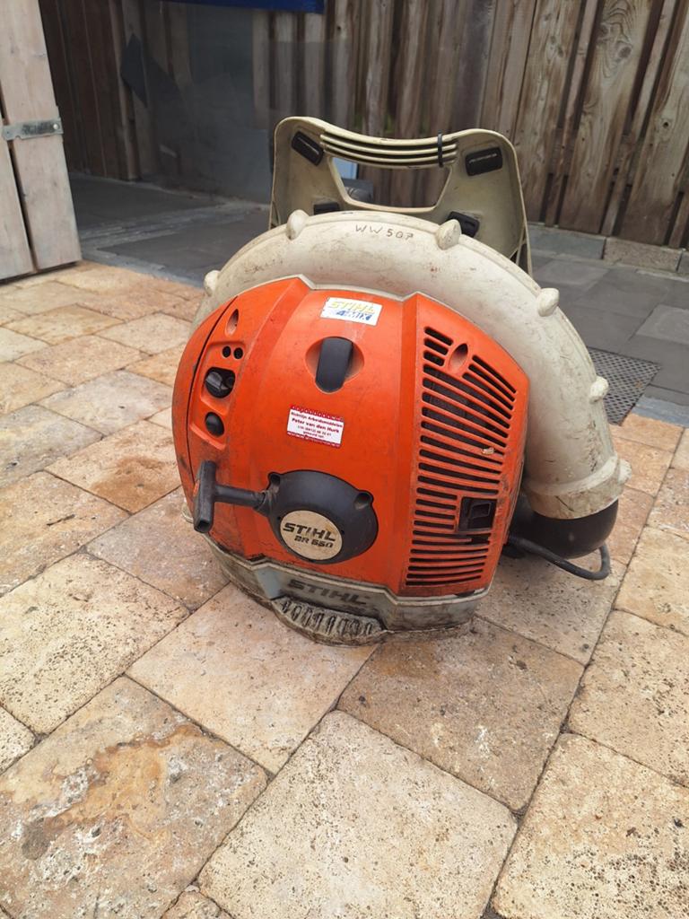 Stihl BR 500 Bladblazer - Krachtig en Betrouwbaar, Tuin en Terras, Bladblazers, Ophalen, Gebruikt, Ruggedragen, Stihl