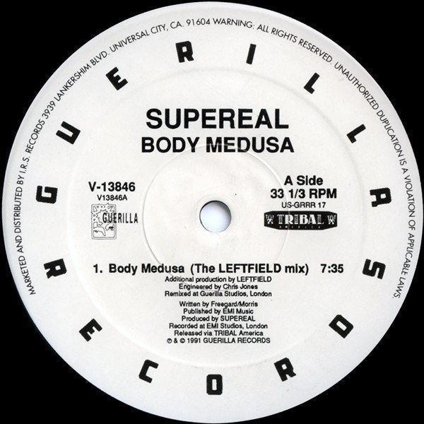 Supereal ‎- Body Medusa Maxisingle Nieuw, Fotohoes, Ophalen of Verzenden, Zo goed als nieuw, Dance en House