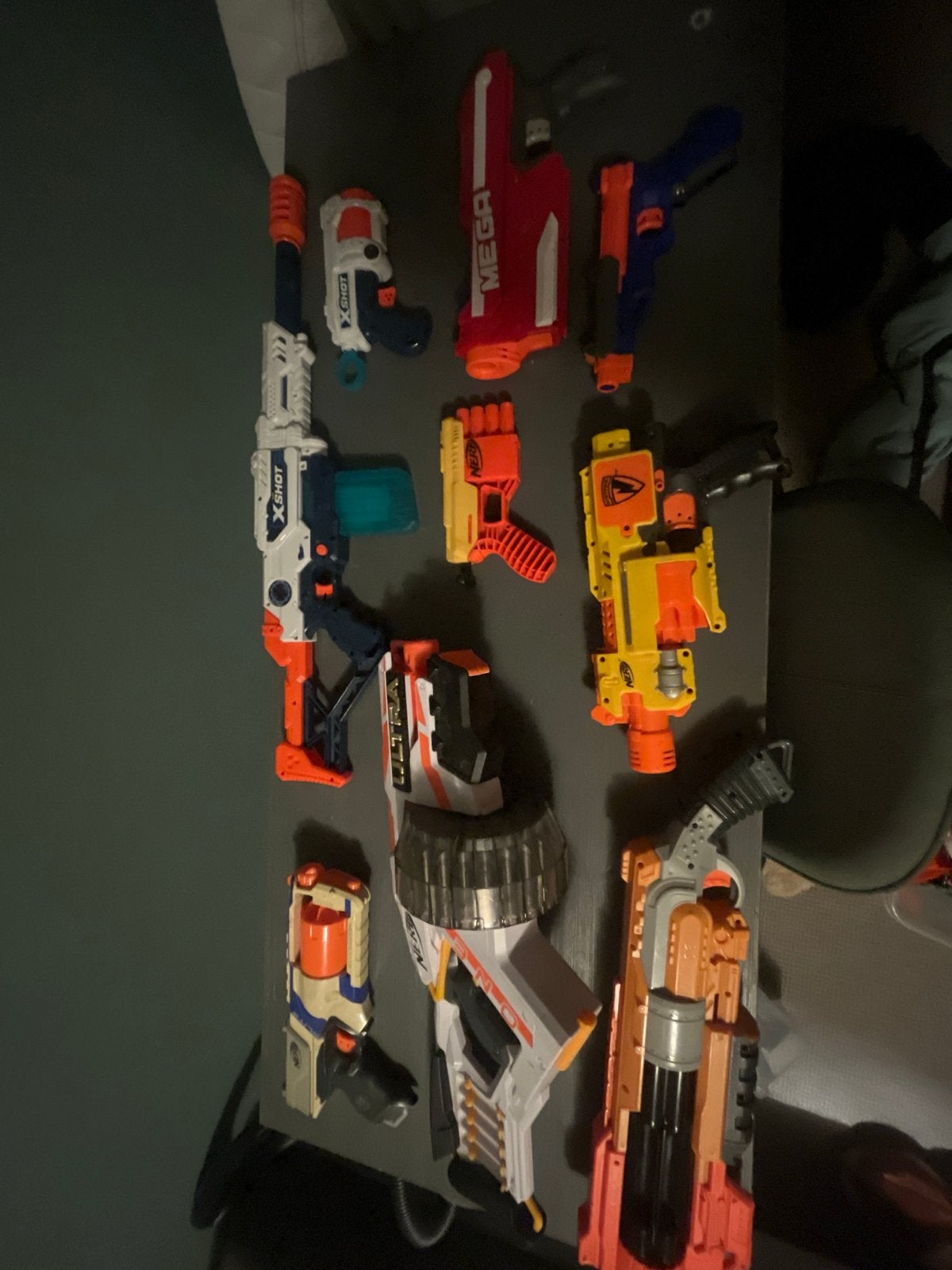 Grote collectie Nerf en X-Shot blasters, Ophalen of Verzenden, Gebruikt