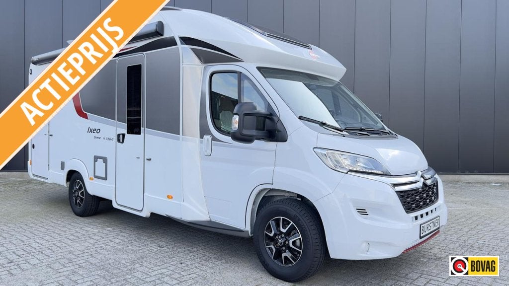 Bürstner IXEO Time 726 G 5 Gordelplaatsen!!, Caravans en Kamperen, Ringverwarming, Bedrijf, Bürstner, L-zit