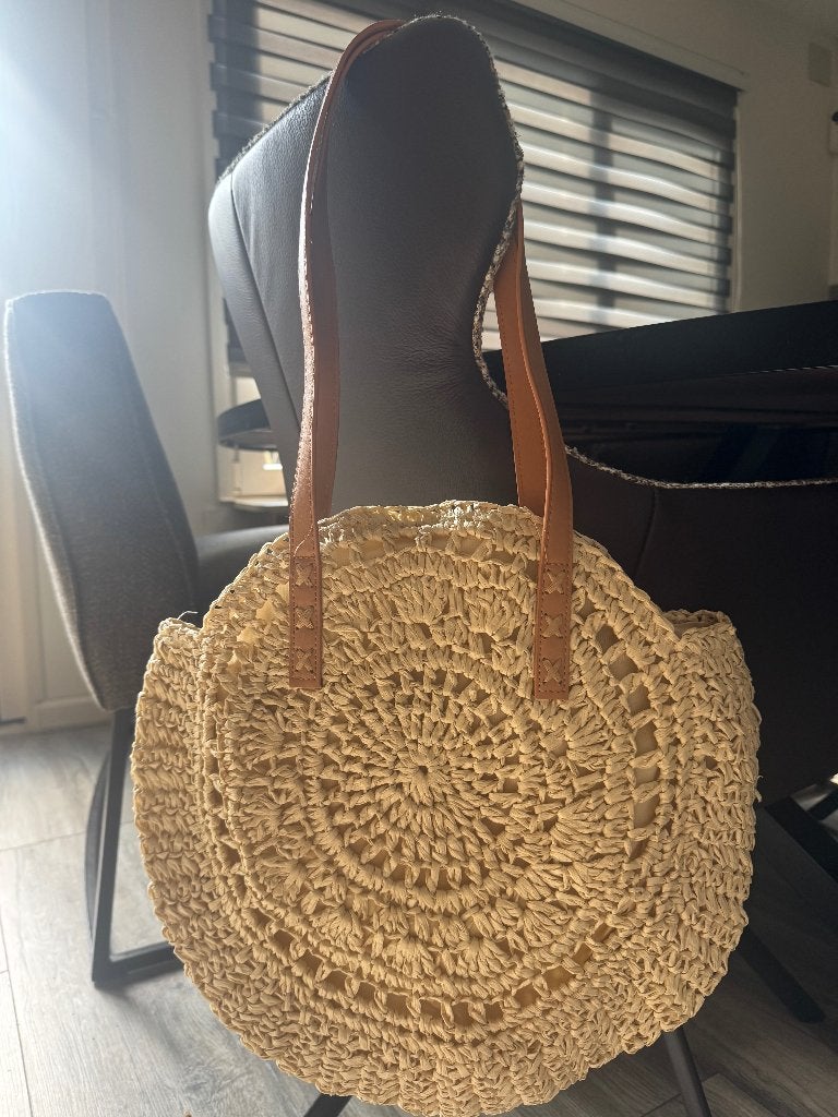 zomer tas, Sieraden, Tassen en Uiterlijk, Tassen | Damestassen, Ophalen of Verzenden, Nieuw, Beige, Schoudertasje