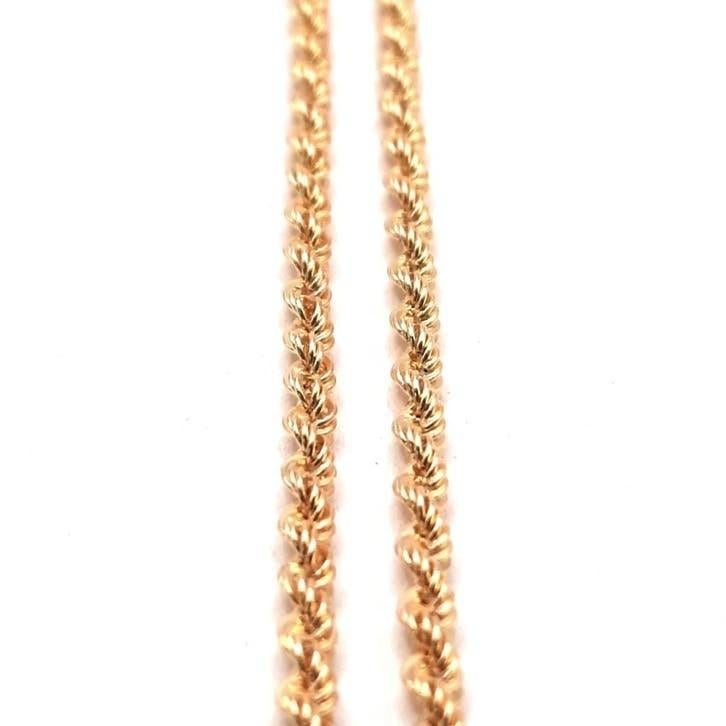 Gouden rope ketting 18kt, Www.bredajuwelier.nl, Nieuw, Ophalen of Verzenden, Www.bredajuwelier.nl