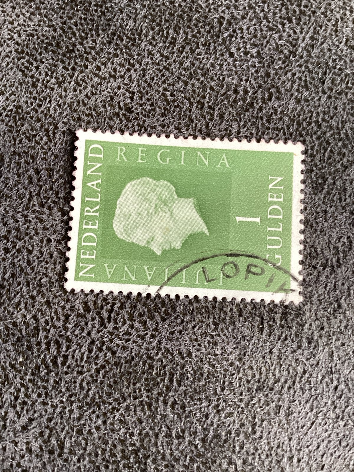 Nederlandse postzegel Juliana 1 Gulden - Lopik, Postzegels en Munten, Ophalen of Verzenden, Na 1940, Gestempeld