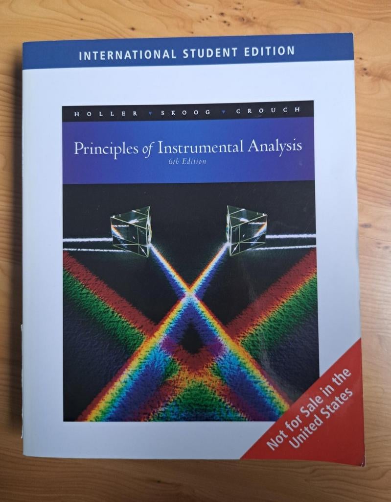 Principles of Instrumental Analysis, Ophalen, Beta, WO
