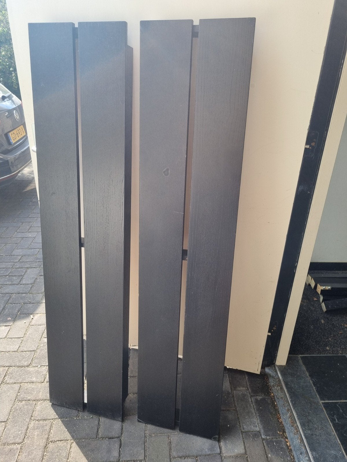 2 bjursta eettafel bankjes ikea, Ophalen, Gebruikt