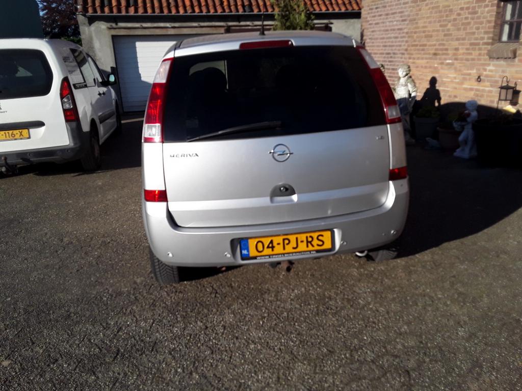 Opel Meriva 1.6 16V 2004 Grijs Easytronic uitvoering, Auto's, Euro 5, Stof, Zwart, 4 cilinders