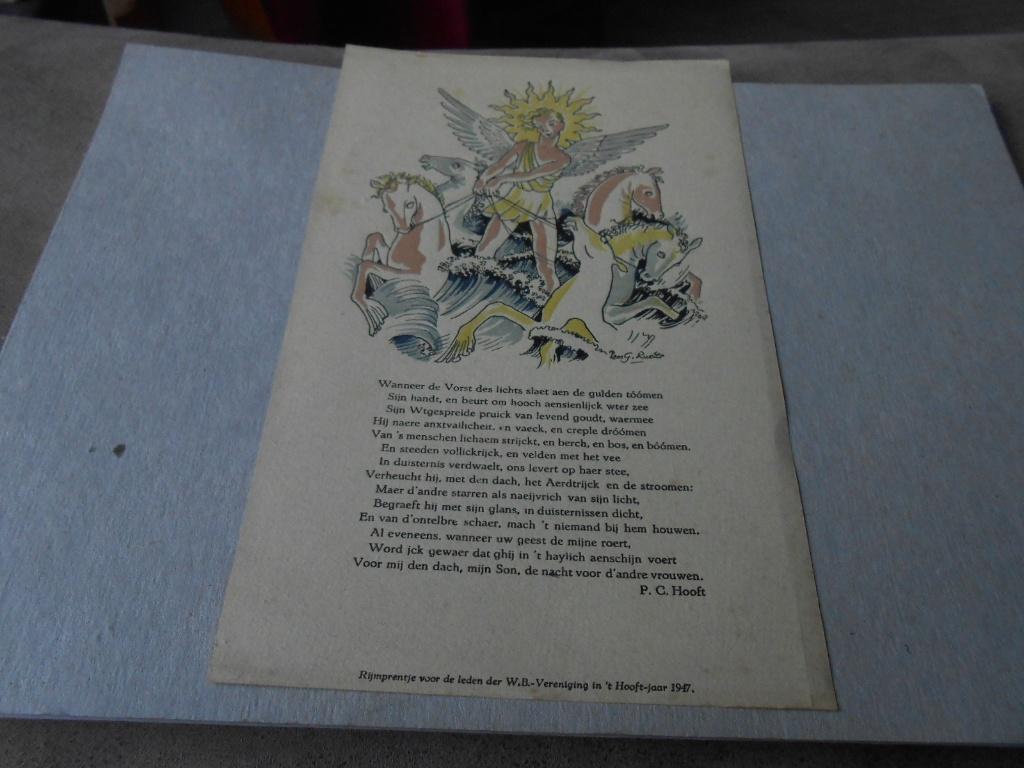 WBV- PREMIE 1947  P.C. HOOFT, Ophalen of Verzenden, Gebruikt