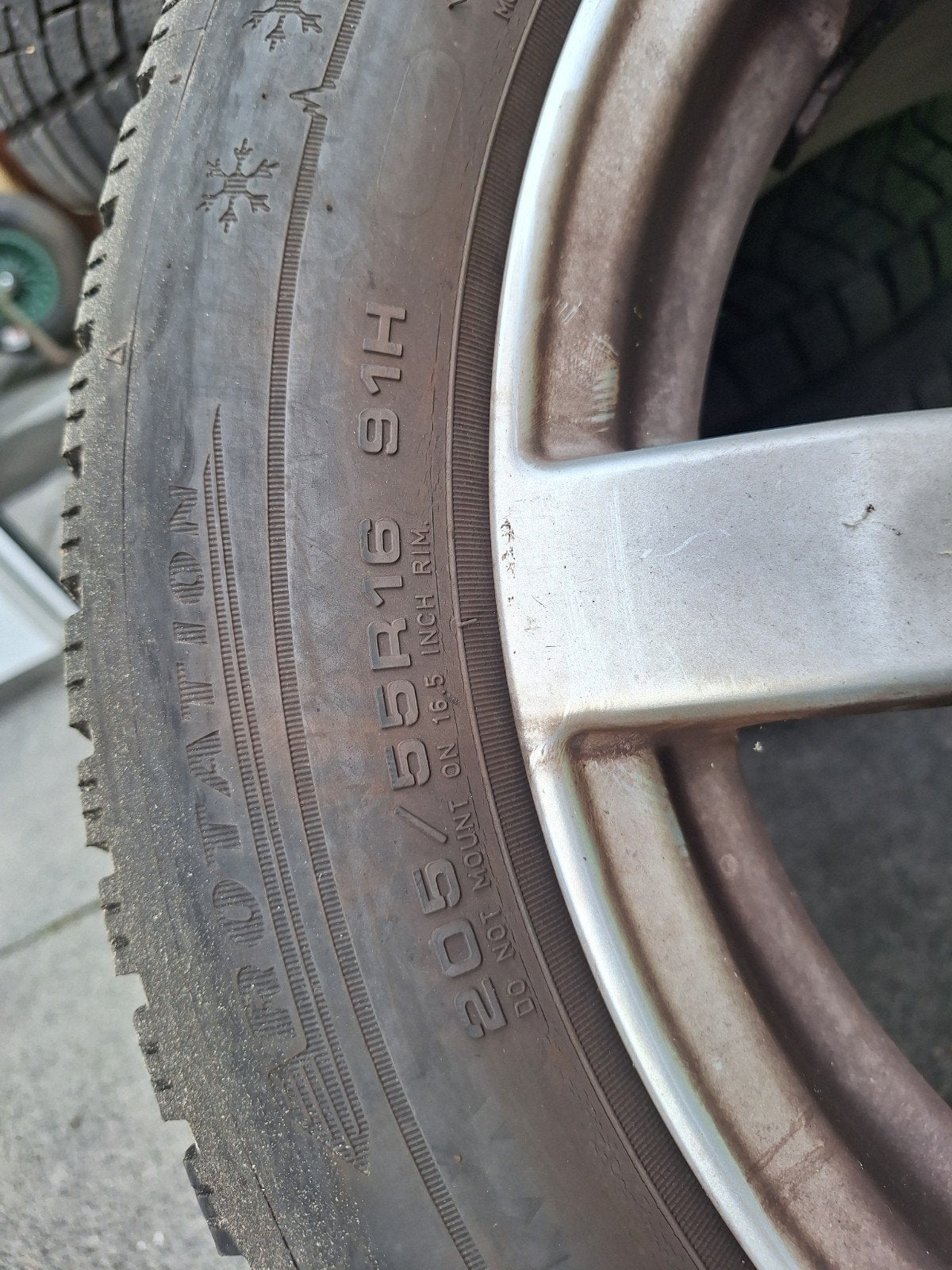 Volkswagen LM Velgen 5x112 R16 205/55 91H Dunlop, Ophalen, Gebruikt