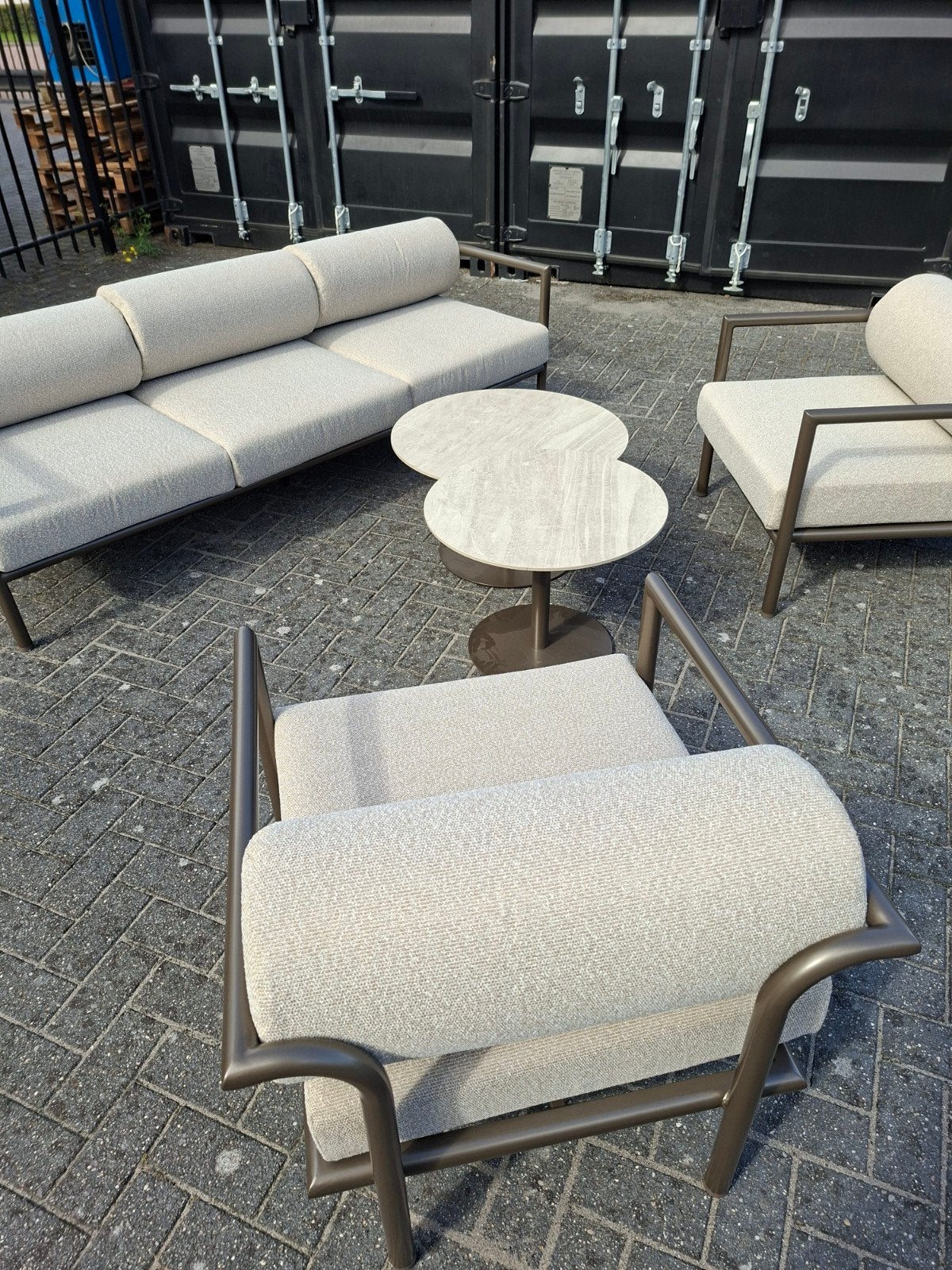 Super mooie loungeset, zo goed als nieuw, koopje!, Ophalen, Zo goed als nieuw, Bank, Loungeset