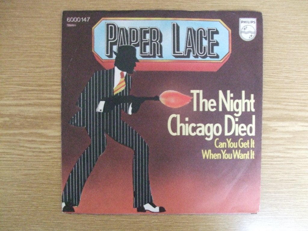PAPER LACE    THE NIGHT CHICAGO DIED / CAN YOU GET IT WHEN, Cd's en Dvd's, 7 inch, Ophalen of Verzenden, Zo goed als nieuw, Pop