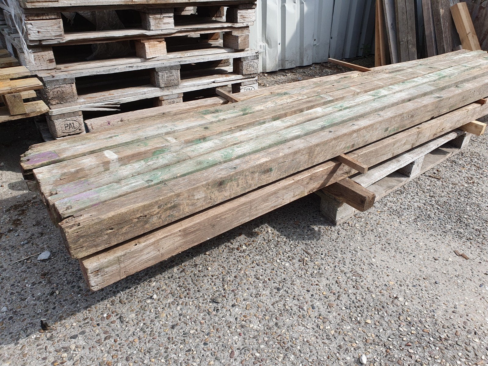 10 st gebruikte profiels a 15.00 p/st metsel stel profiel, Ophalen, Gebruikt, 50 mm of meer, Balk