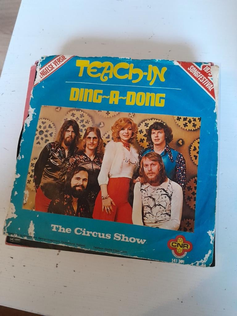 Teach in 7inch ding a dong, Ophalen of Verzenden, Zo goed als nieuw, Pop
