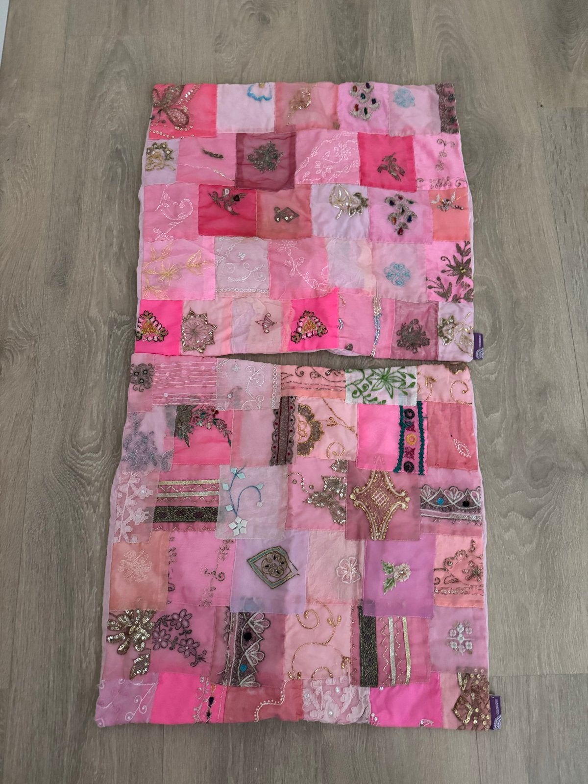 Roze Kussensloop voor Meidenkamer - Colorique, Overige merken, Gebruikt, Met print, Kussenhoes