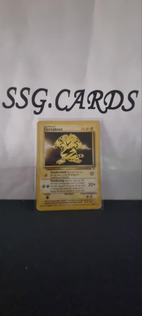 Electabuzz Base Set Pokémon Kaart (Nederlands) - LP Conditie, Hobby en Vrije tijd, Verzamelkaartspellen | Pokémon, Zo goed als nieuw