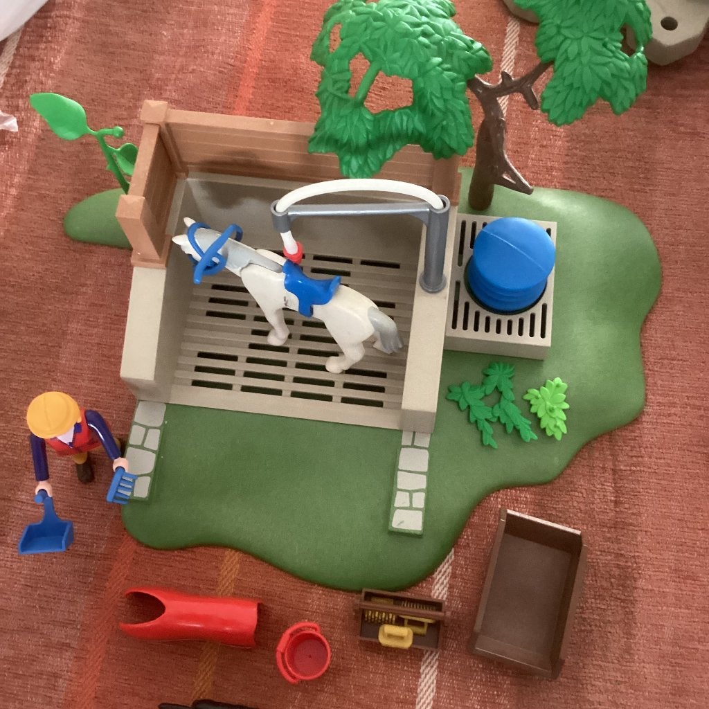 Paardenwasplaats playmobil, Kinderen en Baby's, Speelgoed | Playmobil, Gebruikt, Losse onderdelen, Overige typen, Ophalen of Verzenden