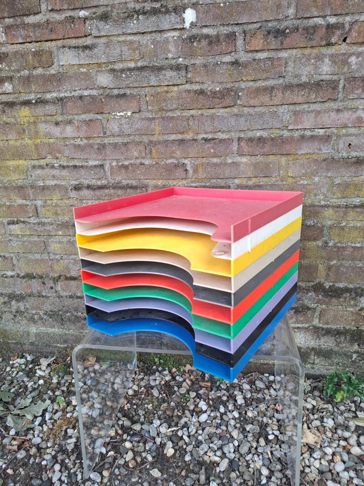 SOMIN 10 stuks vinyl lp / dossier houder vintage design, Verzamelen, Retro, Ophalen of Verzenden, Huis en Inrichting