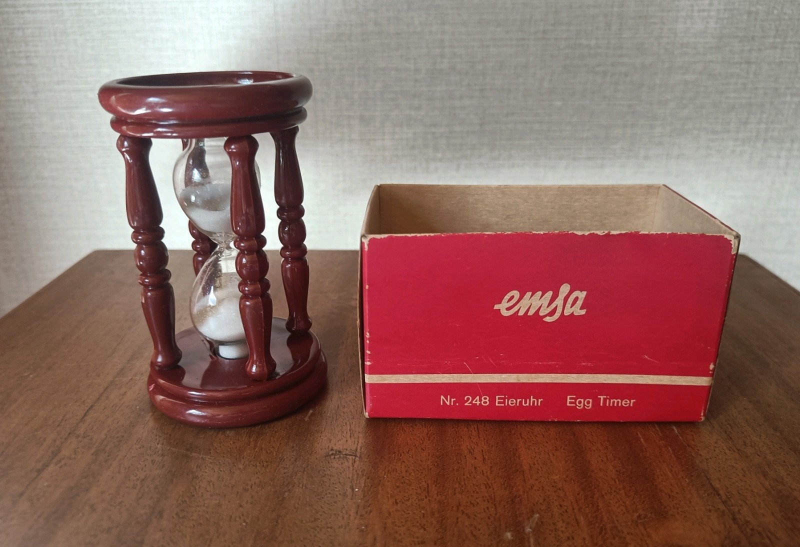 Vintage Emsa grote zandloper voor kooktijd eieren, Ophalen of Verzenden