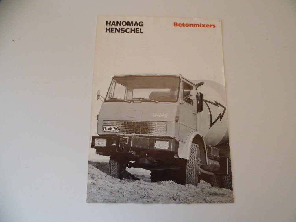 Hanomag Henschel betonmixers F261 en F221  1972, Verzenden, Zo goed als nieuw, Overige merken