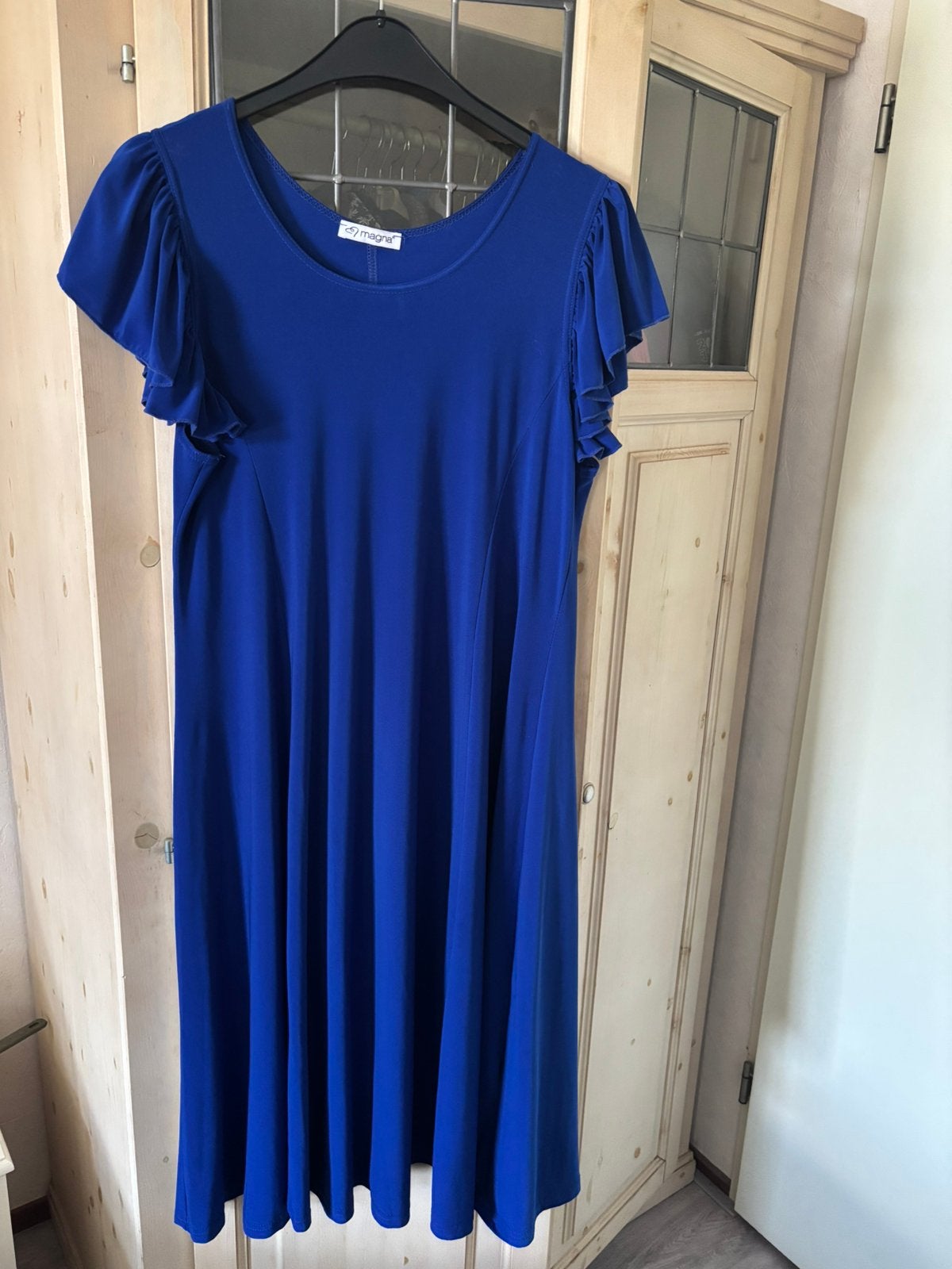 Kobaltblauwe jurk Magna maat 44-46, Kleding | Dames, Blauw, Maat 42/44 (L), Ophalen of Verzenden, Zo goed als nieuw
