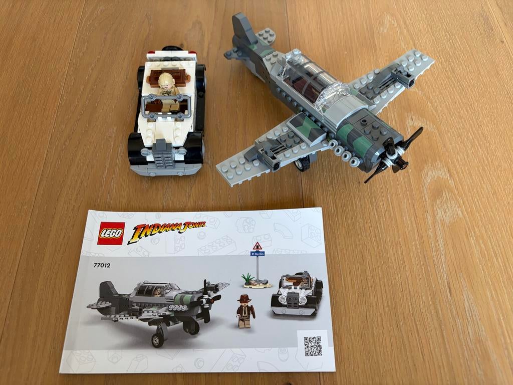 LEGO Indiana Jones 77012 Jachtvliegtuig Achtervolging, Kinderen en Baby's, Speelgoed | Duplo en Lego, Ophalen of Verzenden, Zo goed als nieuw