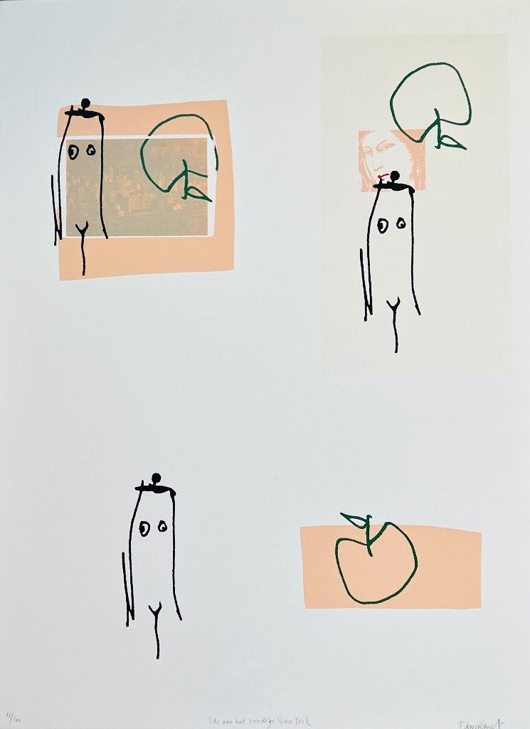 Zeefdruk Edwin Smet    ZOMEROPRUIMING, Antiek en Kunst, Kunst | Litho's en Zeefdrukken, Gesigneerd, Verzenden, Zeefdruk