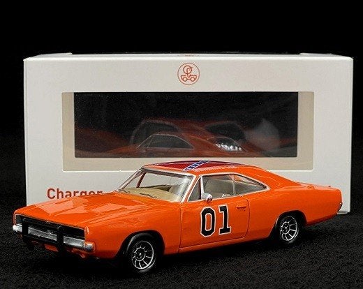 Dodge Charger 1969 "General Lee" ( Black Wheels ) 1:43 Norev, Tschuiten@hotmail.com, Auto, Frankrijk, Norev Jet Car