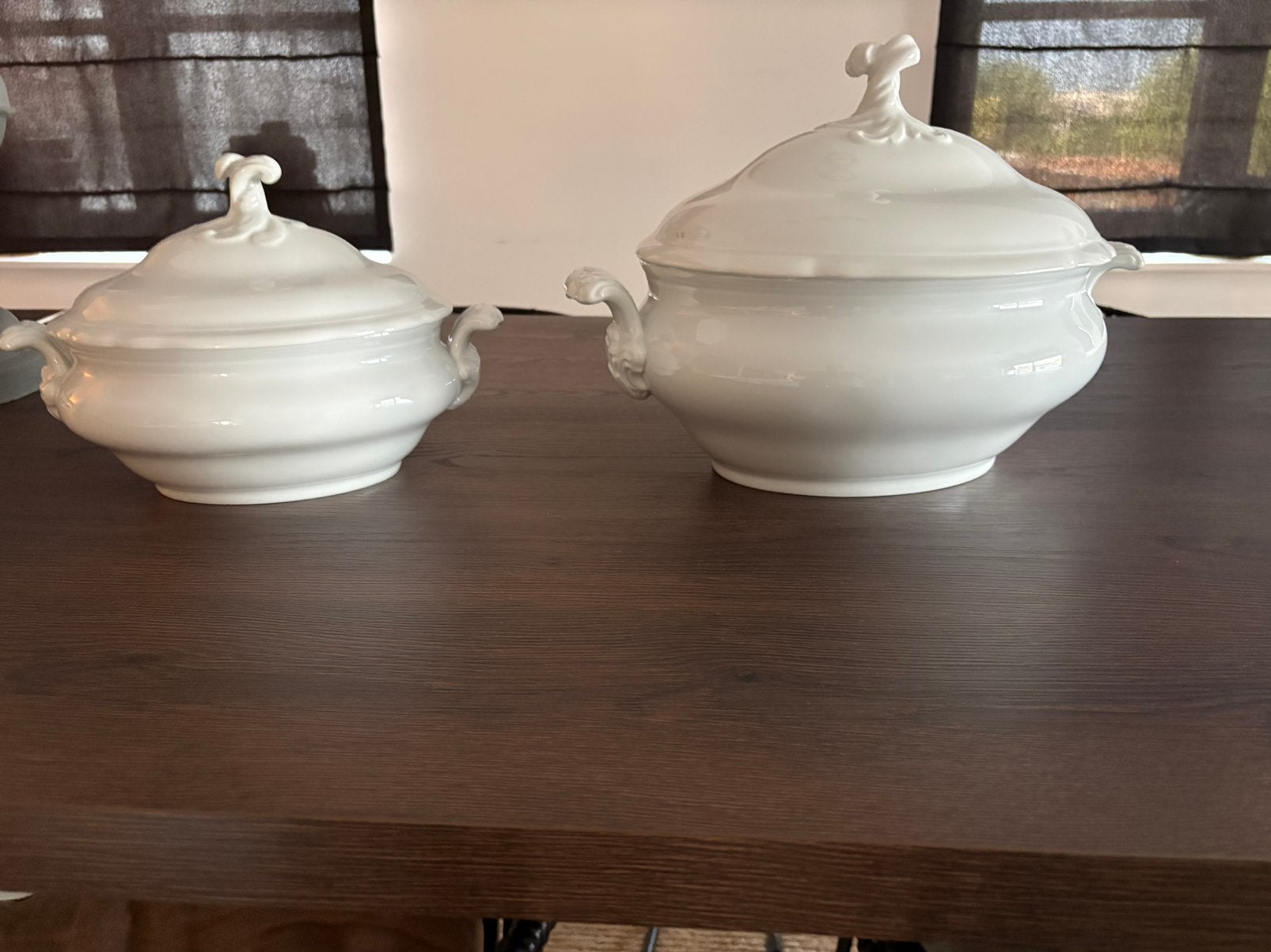 2 stuks Hutschenreuther Germany dekschalen wit, Ophalen