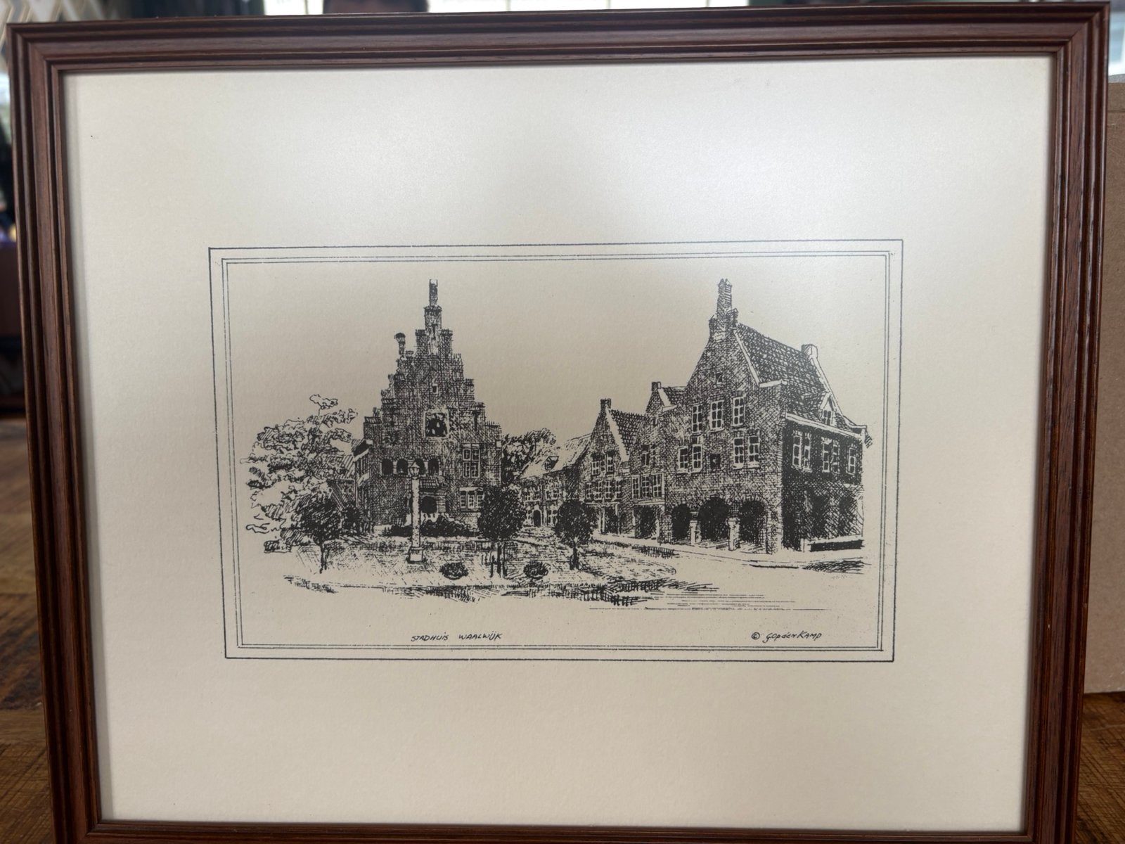 Tekening stadhuis waalwijk, Ophalen